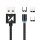 Wozinsky Magnetkabel USB / Micro USB / USB Type C / iPhone-Anschluss Kabel 2.4A 1m mit LED Schwarz (WMC-01)