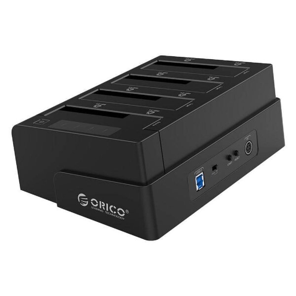 Orico Hard Drive Dock Clone 2.5 / 3.5 inch 4 Bay USB3.0 eine mobile Basis für das Kopieren von Festplatten Schwarz