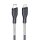 FORCELL Carbon Ladekabel Typ C zu iPhone-Anschluss Power Delivery PD27W CB-01C Schwarz 1 Meter