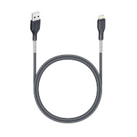 FORCELL Carbon Ladekabel USB A zu iPhone-Anschluss...