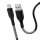 FORCELL Carbon Ladekabel USB zu Typ C 2.0 2,4A CB-02A zum Aufladen und zur Datenübertragung Schwarz 1 Meter