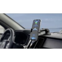 15W Kabellose Ladegerät als Auto Lock 360° drehbar KfZ Halterung