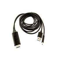 2-in-1-Lade- und HDTV Verbindungskabel USB-C 4K/HD 2m