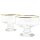 Pasabahce 41016 – 6er Set Becher aus Glas Iceville für EIS, Salat, Dessert, Beilage Transparent Gold