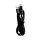 FORCELL Ladekabel USB zu Typ C 3.0 3A C398 TUBE Schwarz schnelles und sicheres Aufladen 1 Meter