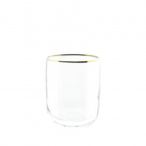 6er Set Pasabahce Iconic Wassergläser Golden Touch Wasser-Gläser Ikonisches Hi-Ball Glas 280cc Gold