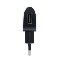 Forcell NETZ-Ladegerät Universal 1A mit USB Wandladegerät Überhitzung und Stoßspannungen Weiß-Schwarz