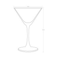 Pasabahce 440176 Timeless Martiniglas, Cocktailschale, Cocktailglas, 230ml, Glas, transparent/gold, 4 Stück