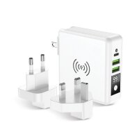 Forcell Multifunktionsladegerät 4in1 15W mit USB/USB...