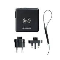 Forcell Multifunktionsladegerät 5in1 PD 20W mit USB Typ C/iPhone-Anschluss 10000mAh Powerbank und 15W drahtlosem Laden