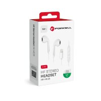 Forcell In-Ear Kopfhörer Stereo für Apple iPhone iPhone-Anschluss 8-pin garantiert einen hohen Tragekomfort Weiß