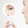LED Handheld Spiegel Reise Make-Up Spiegel mit LED Licht Mini Kosmetik Spiegel mit Swivel Faltbare Griff