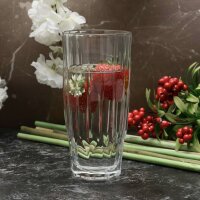 6er Set Pasabahce Longdrinkgläser Dajar Glas Diamond Gläser-Set transparent