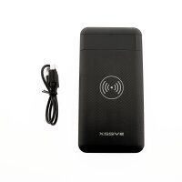 Powerbank kabellos Ladegerät 10000 mAh für Smartphone 3 Input 2 Output