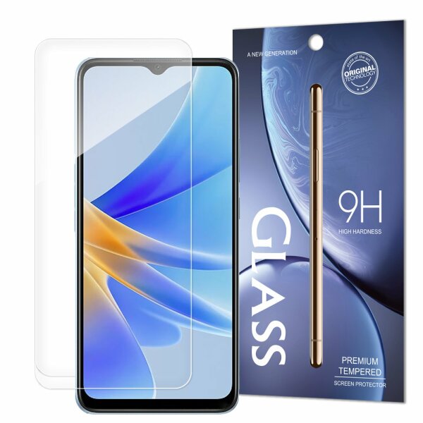 Schutzglas 9H kompatibel mit Oppo A17 Displayschutzfolie Schutzfolie Passgenau Glas