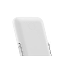 Gopower Powerbank mit 15 W Wireless Charger Externer Akku-Ladegerät Weiß