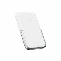 Gopower Powerbank mit 15 W Wireless Charger Externer Akku-Ladegerät Weiß