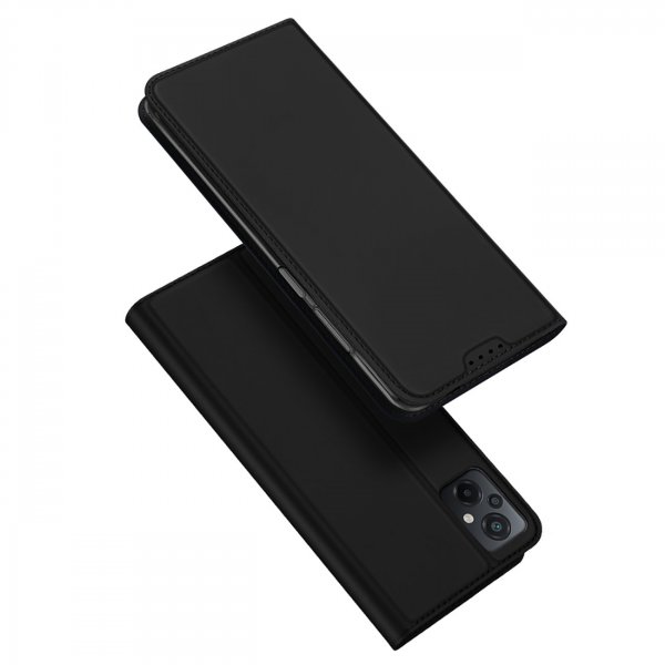 Buch Tasche kompatibel mit Xiaomi Poco M5 Hülle Etui Brieftasche Schutzhülle mit Standfunktion, Kartenfach Schwarz
