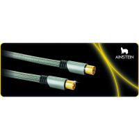 Schwaiger AINSTEIN -AIAN1040 413- Antennen Anschlusskabel/ 4 m Antennekabel/IEC Stecker > IEC Buchse/ 110 dB/ 4-fach geschirmt/vergoldete Kontakte/Premiumkabel
