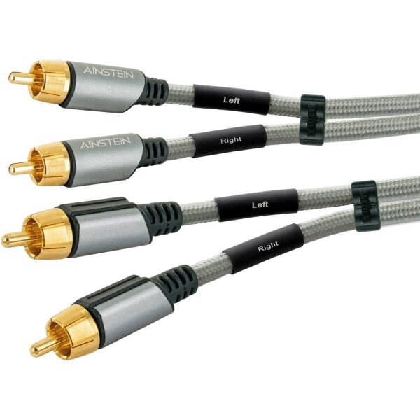 Audio Cinch Kabel 1,0m, 2x Cinch Stecker > 2x Cinch Stecker Audiokabel