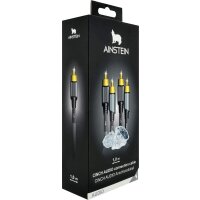 Audio Cinch Kabel 1,0m, 2x Cinch Stecker > 2x Cinch Stecker Audiokabel