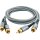 Audio Cinch Kabel 1,0m, 2x Cinch Stecker > 2x Cinch Stecker Audiokabel