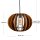 Luxel Avize Sphere AV10 Pendelleuchte Deckenleuchte E27 Innenraumleuchte Deckenlampe Pendellampe Walnuss