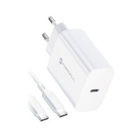 Forcell NETZ-Ladegerät mit USB Typ C Kabel - 3A 20W...