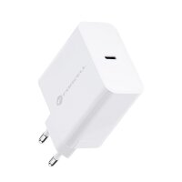 Forcell NETZ-Ladegerät mit USB Typ C - 3A 45W Anschluss mit PD und Quick Charge 4.0 Ladefunktion Weiß