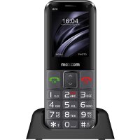 MAXCOM MM 730 schwarz Handy Farbdisplay 2G Bluetooth Taschenlampe SOS-Taste