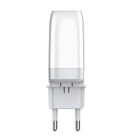 LDNIO A3511Q Netzladegerät GaN-Ladegerät , 2x USB + USB-C, 65W Handyladegerät, bis zu 3 Geräte gleichzeitig laden Weiß