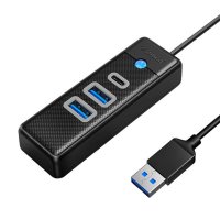 Orico PWC2U-U3-015-BK-EP Hub Adapter USB auf 2x USB 3.0 +...