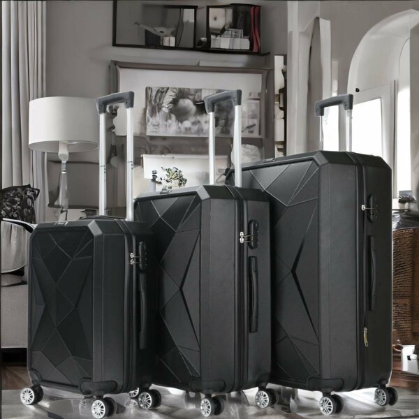 Reisekoffer ABS-03 Koffer 3-teilig Hartschale Trolley Set Kofferset Handgepäck Gepäck Reisetasche