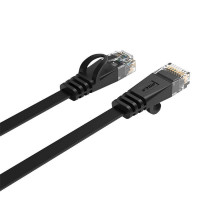 Orico RJ45 Cat.6 Flaches Ethernet-Netzwerkkabel LAN-Kabel Internetkabel Patchkabel Schwarz