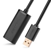 Ugreen Active Kabel USB 2.0 Verlängerungskabel 480 Mbps 10m Schwarz (US121 10321)