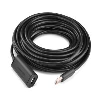 Ugreen Active Kabel USB 2.0 Verlängerungskabel 480 Mbps 10m Schwarz (US121 10321)