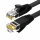 Ugreen Flat RJ45 LAN Ethernet Kabel Cat. 6 0,5m flaches Netzwerkkabel 1000 Mbps Schwarz (NW102)