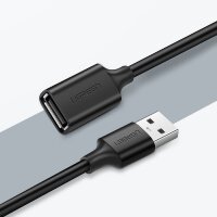 Ugreen Verlängerungskabel (weiblich) Universalkabel  USB 2.0 Adapter (männlich) 0,5m Schwarz (US103)