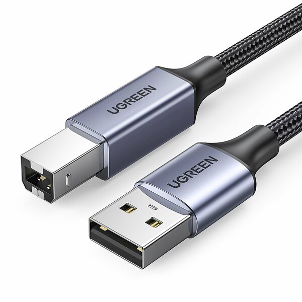 Ugreen USB Typ B Druckerkabel (männlich) - USB 2.0 (männlich) 480 Mbps 5m schwarz (US369 90560)