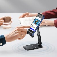 Ugreen Schreibtisch-Teleskopständer faltbarer Telefonhalter Handyhalterung Tablet Schwarz (LP427)