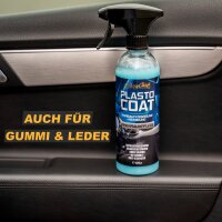 ShinyChiefs PLASTO COAT - INNENRAUMPFLEGE seidenmatte Farbauffrischung für den Auto-Innenraum 500ml