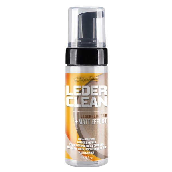 ShinyChiefs LEDER CLEAN - LEDERREINIGER Hochwirksamer Schaumreiniger für Ledersitze und Lenkräder 200ml