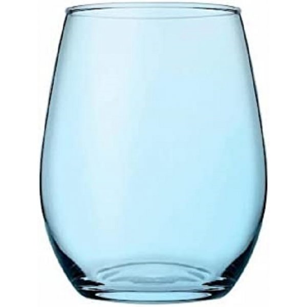 Pasabahce 6er-Set Wasserglas Bernstein selbstfärbend Blau Glas Wassergläser 570 ml