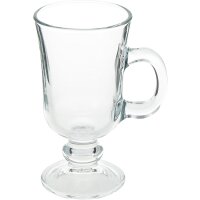 Pasabahce Irish 2er Set Kaffeeglas mit Henkel, Tee, Latte Macchiato