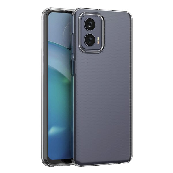 Silikon Hülle Basic kompatibel mit MOTOROLA MOTO G73 5G Case TPU Soft Handy Cover Schutz Transparent