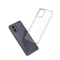 Silikon Hülle Basic kompatibel mit MOTOROLA MOTO G73 5G Case TPU Soft Handy Cover Schutz Transparent