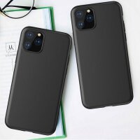 Silikon Hülle Basic kompatibel mit Motorola Moto G53 Case TPU Soft Handy Cover Schutz Schwarz