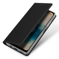 Skin Pro Hülle kompatibel mit Xiaomi 13 Lite Flip Cover Card Wallet Stand schwarz
