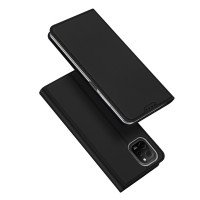 Skin Pro Hülle kompatibel mit Huawei Nova Y61 Flip Cover Card Wallet Stand schwarz