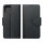 Fancy Hülle kompatibel mit Huawei Nova Y70 Handy Hülle Brieftasche mit Standfunktion, Kartenfach Schwarz